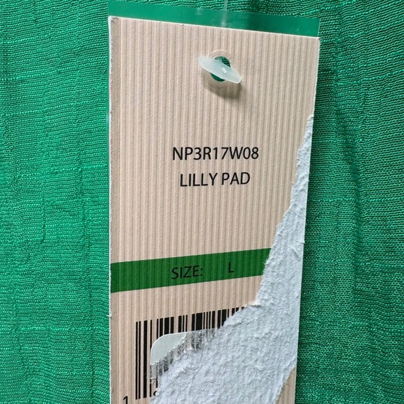 Nanette Lepore Tiered Wide Leg Palazzo Pants Womens L Green Smocked Waist Boho - Picture 7 of 16